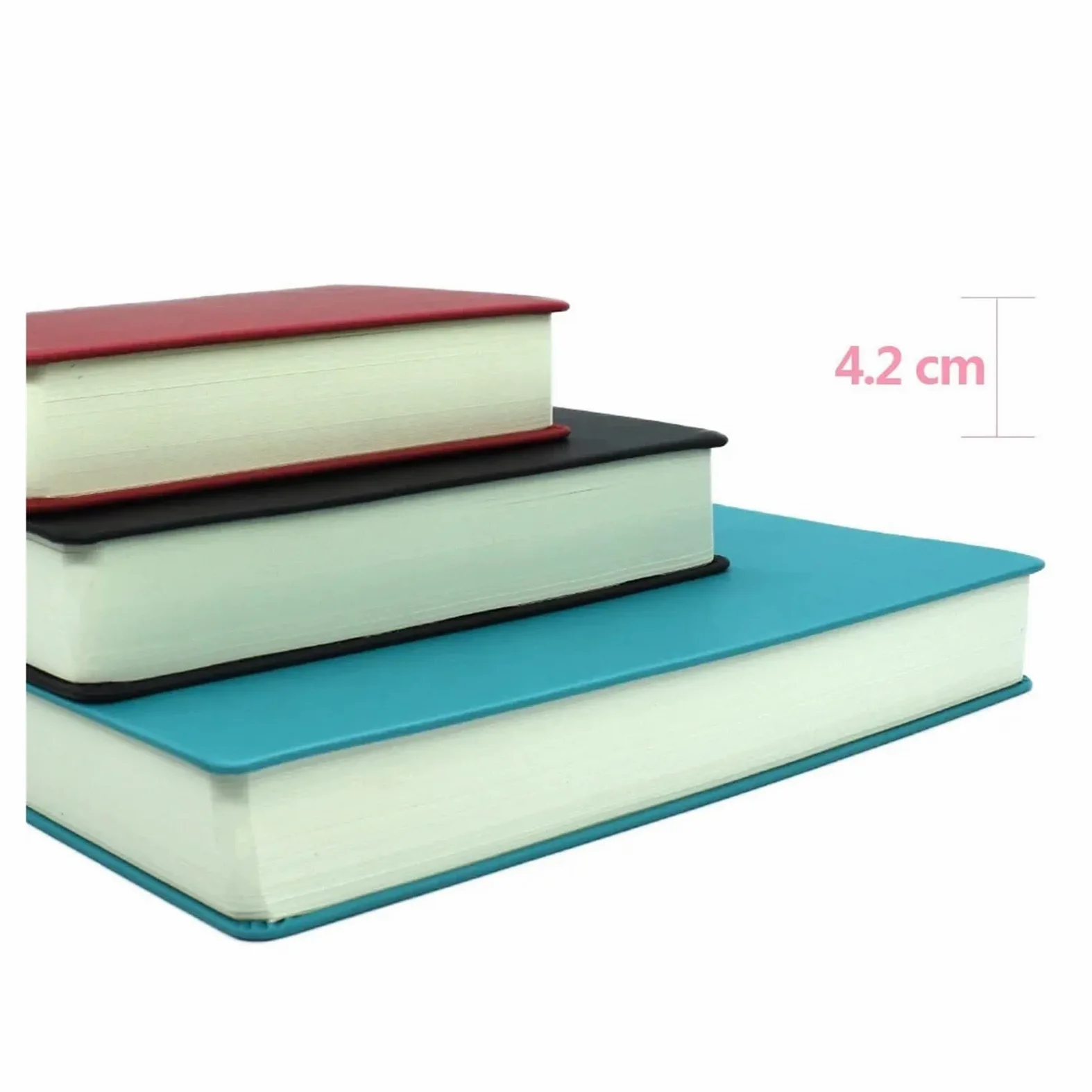 Quaderni A4/A5/A6 super spessi, 330 fogli, diario, pagine bianche, quaderno for schizzi(Black-A5)
