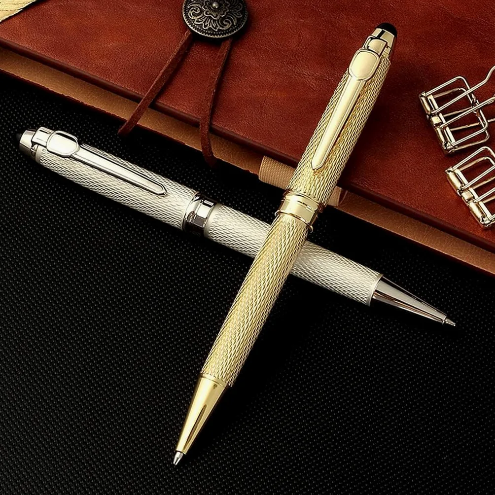penna a sfera, Penna a sfera, penna gel 1,0 mm a in metallo con inchiostro 14 cm(Gold)