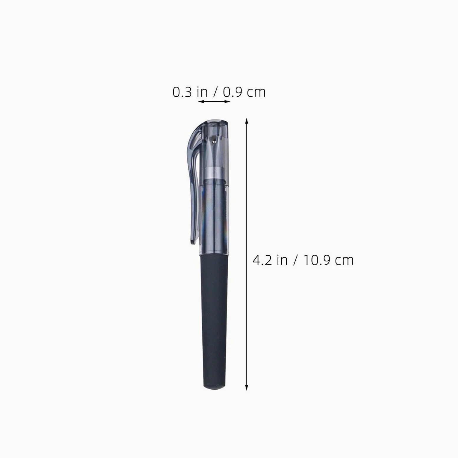 Zerodeko 50 Penne Gel Tascabili Punta Fine 0,5 Mm, Penna Leggera Cappuccio, Inchiostro Nero Resistente allo Sbiadimento per Ufficio, Scuola e Diario