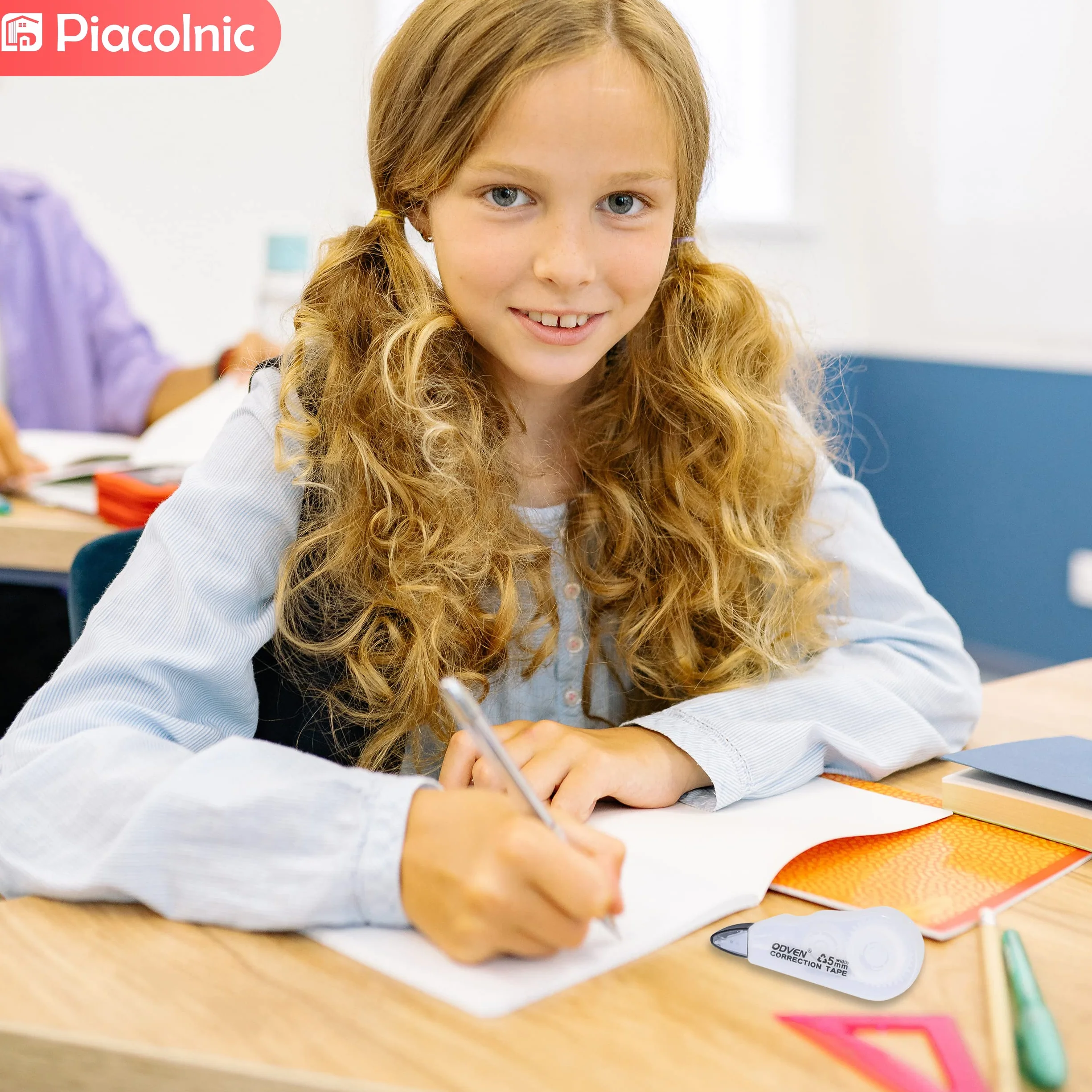 Mini Bianchetto a Nastro, Correttore a Nastro di Correzione Scrittura, Nastro Bianchetto Correction Tape per Studenti Scuola Ufficio, 12 Pezzi