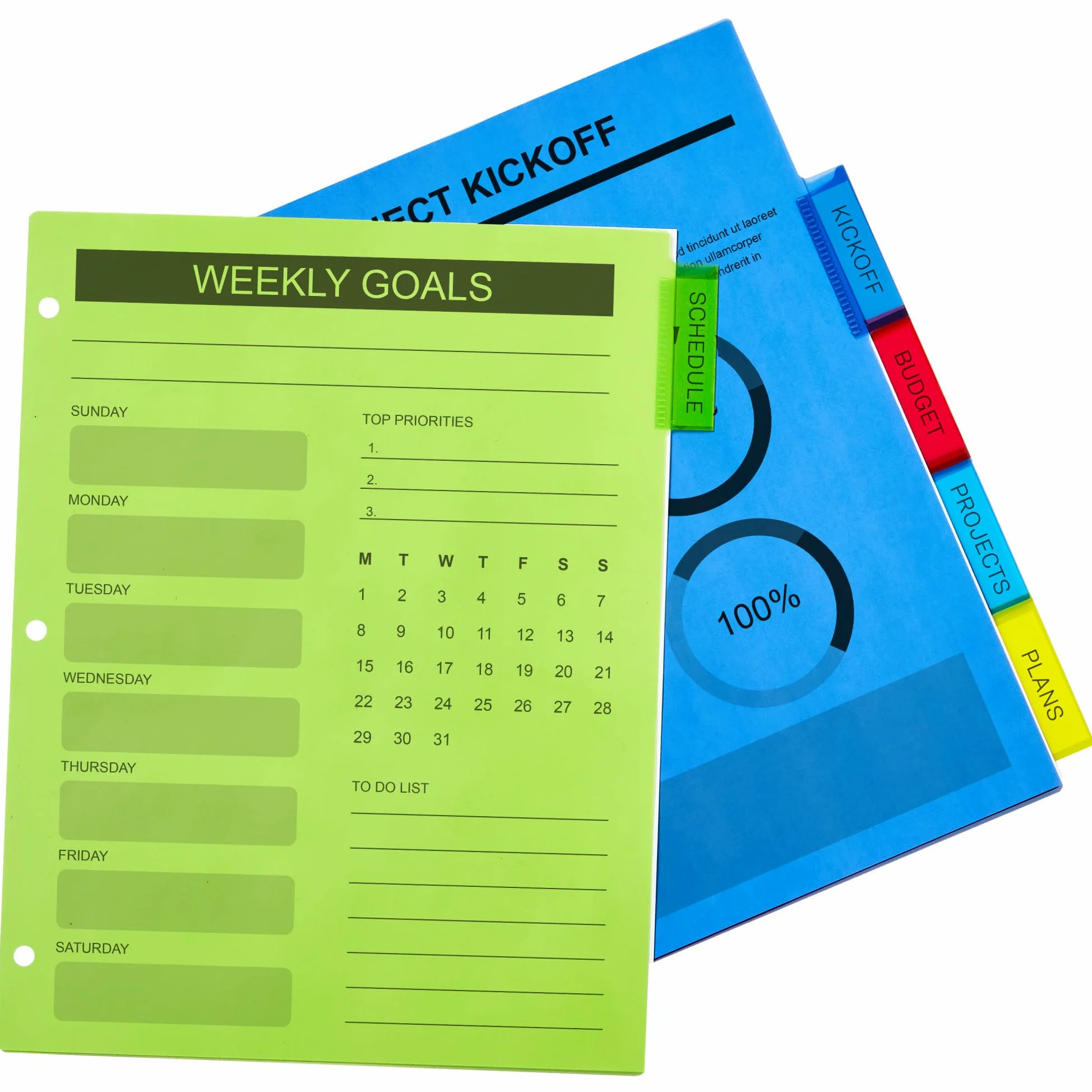 Avery Big Tab 5007278211900 - Divisori in plastica, 5 linguette multicolori, confezione da 24