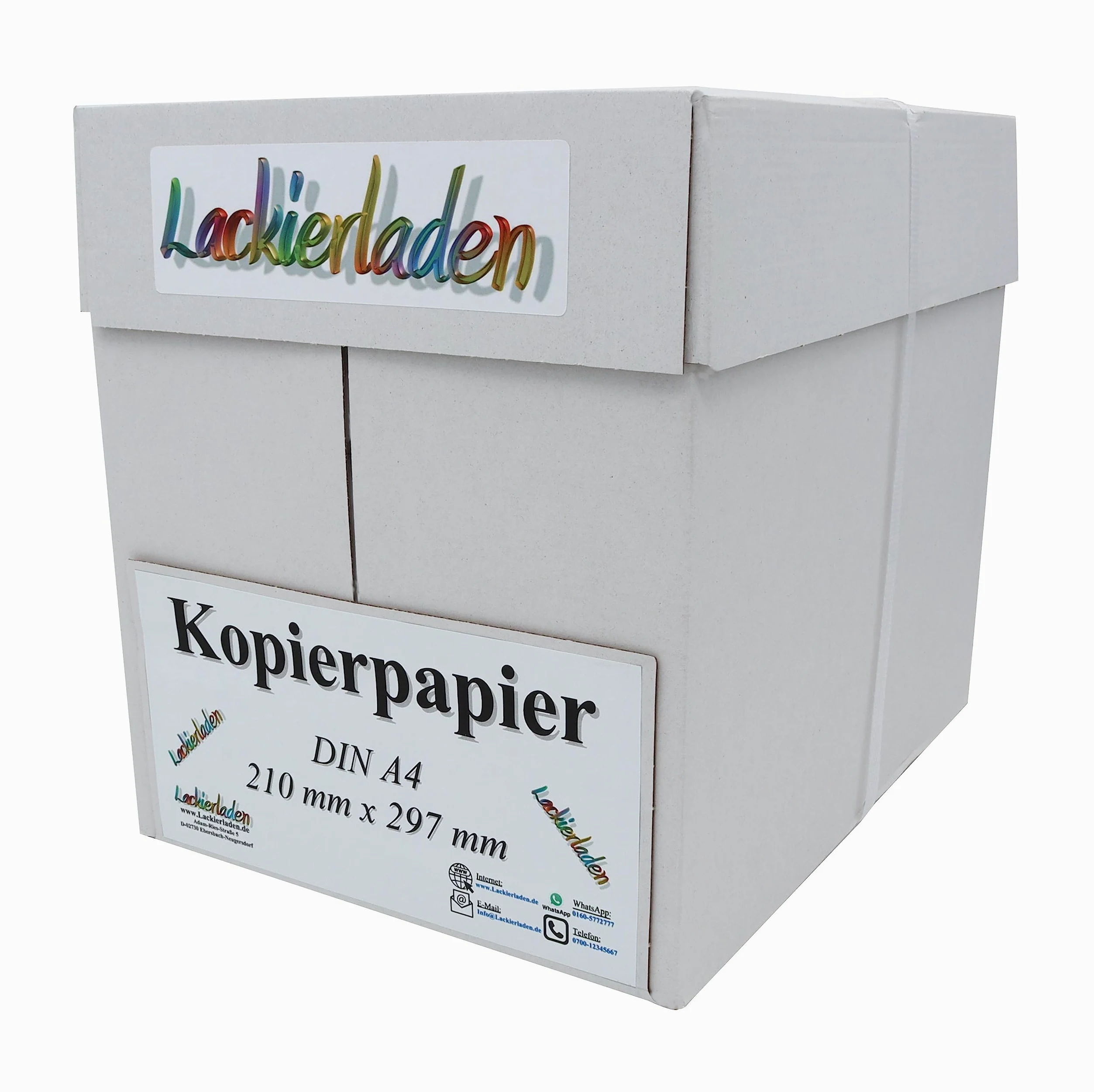 2500x Carta fotocopie DIN Foglio A4, 80g/qm