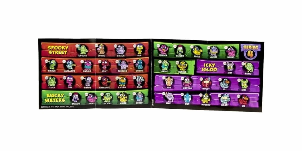 Zomlings In The Town Series 4 Scatola con 24 Buste