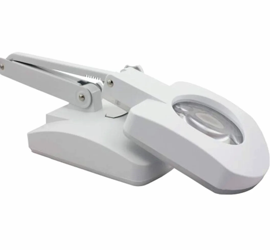 Lente d'Ingrandimento Lente d'Ingrandimento 2 in 1 56 LED Lente d'Ingrandimento da Tavolo Lampada da Scrivania con Diottrie Lente 3D/8D Luce Brillante