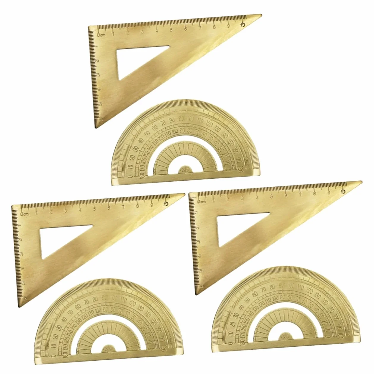 Gadpiparty 3 Set Righello e Goniometro Strumento Professionale per e Misura Portatile e Compatto