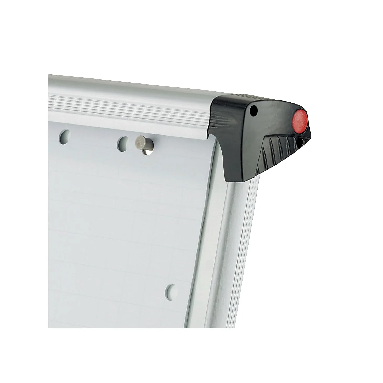 MAUL Lavagna flipchart MAULpro mobile argento regolabile | spostamento facile, ruote bloccabili, superficie magnetica, scrittura cancellabile, struttura stabile, accessori pronti