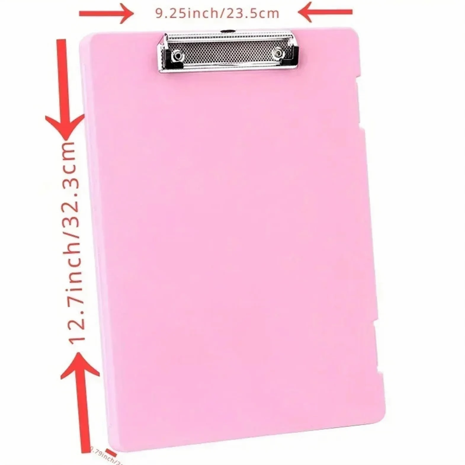 Portablocco 4 Pezzi di Blocco Appunti A4 con Cartella Clip Forniture Tappetino Blocco Appunti File Libretto informativo per l'azienda(Purple)