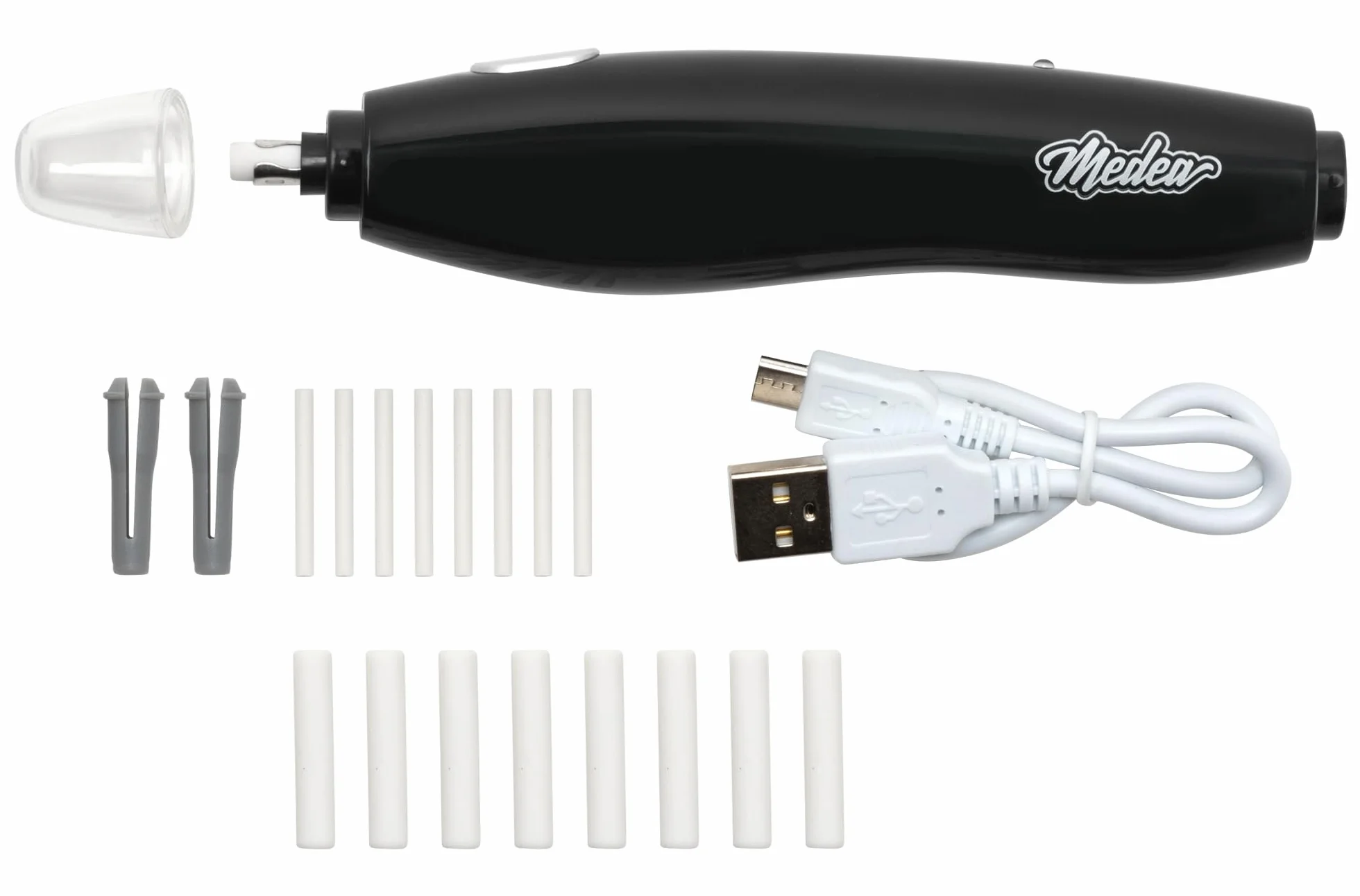 Iwata Medea USB Ricaricabile Nero Plastica Elettrica Eraser
