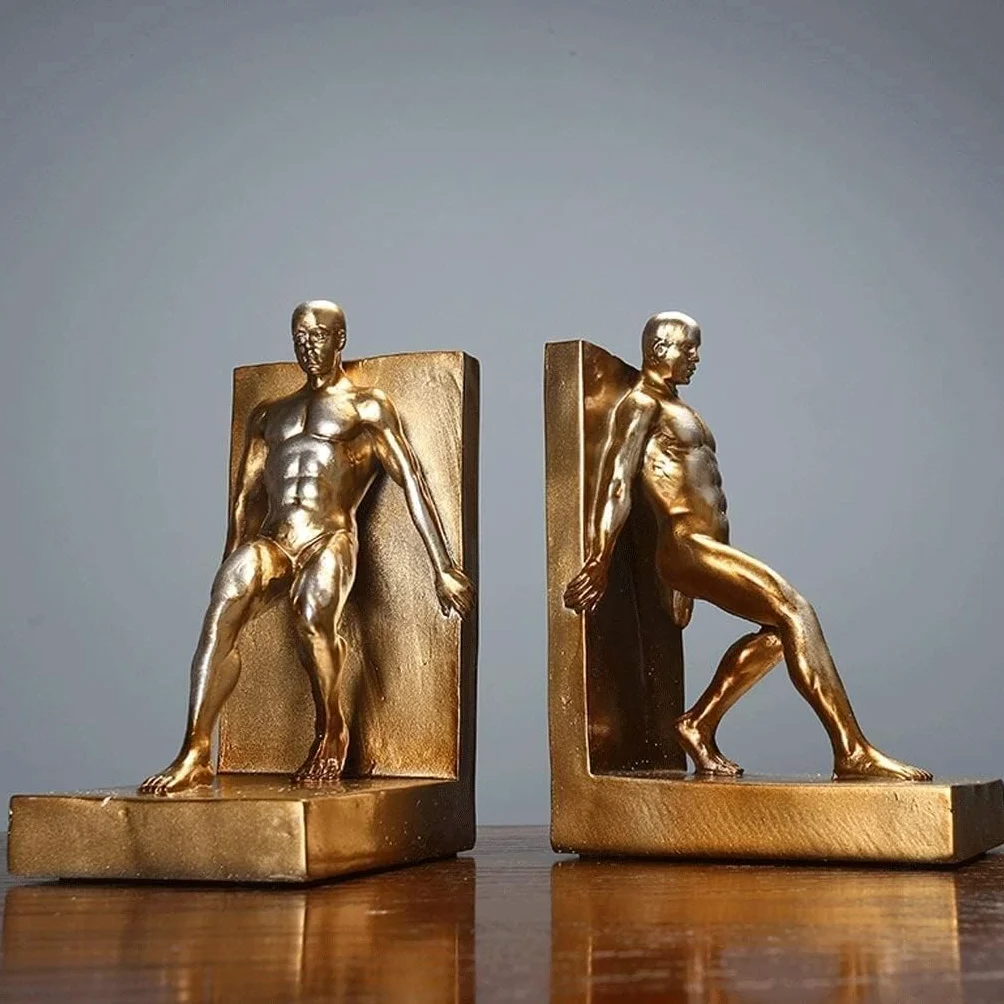 Reggi Libri, Fermalibri Fermalibri in metallo Figure fermalibri decorativi con incisione per tenere libri Tappi per d'arte Ufficio Casa Scrivania