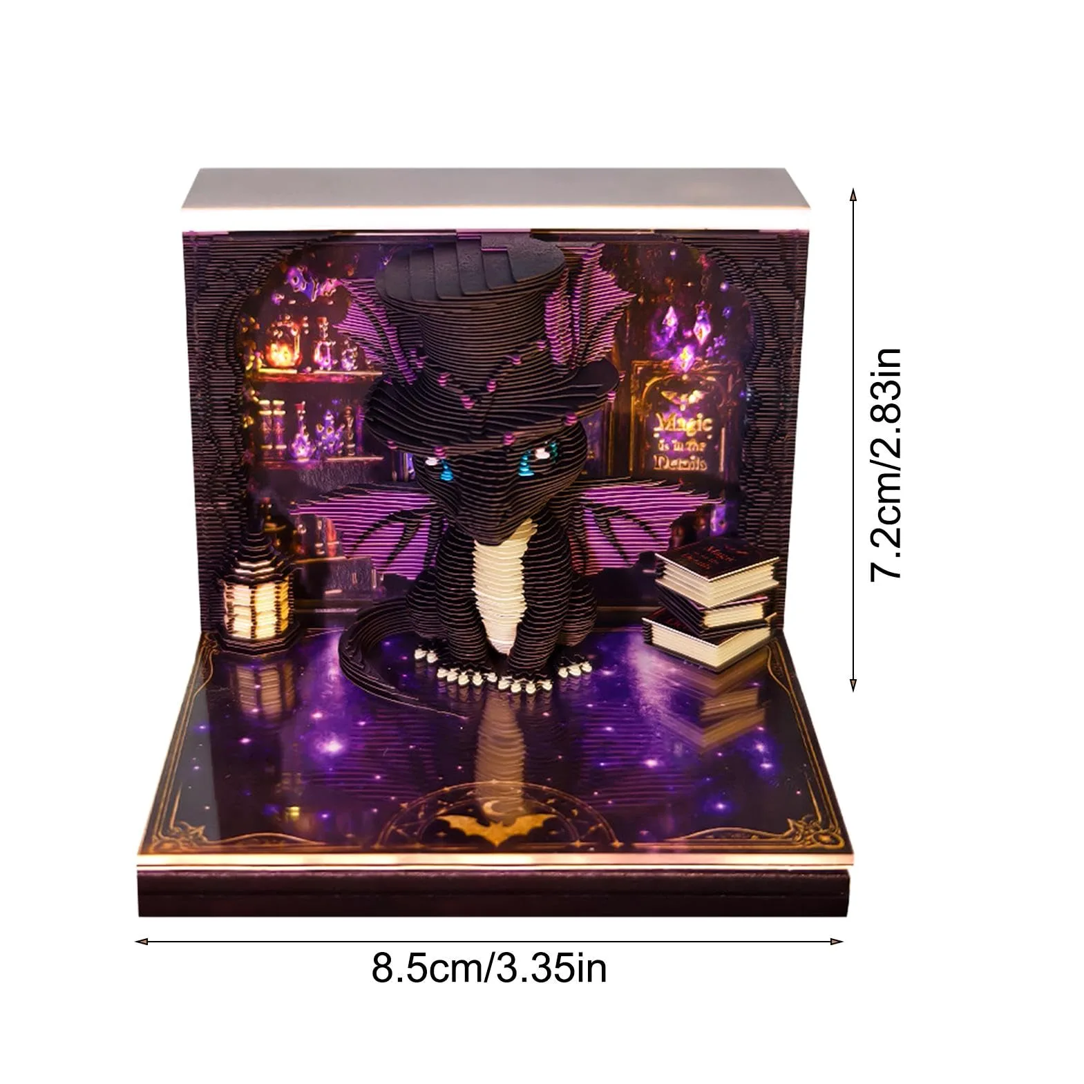 Blocco Note 3D Ornamento Da Scrivania Drago Artistico Con Copertura | Foglietti Adesivi Strappabili Con Scultura Di Per Studenti Insegnanti Ufficio Segnalibri Agenda Tracciamento Abitu