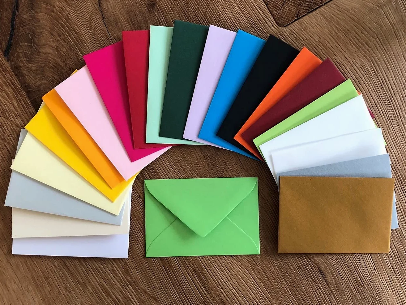 Mini buste, 60 x 90 mm, per biglietti da visita, colore crema delicato, 100 buste