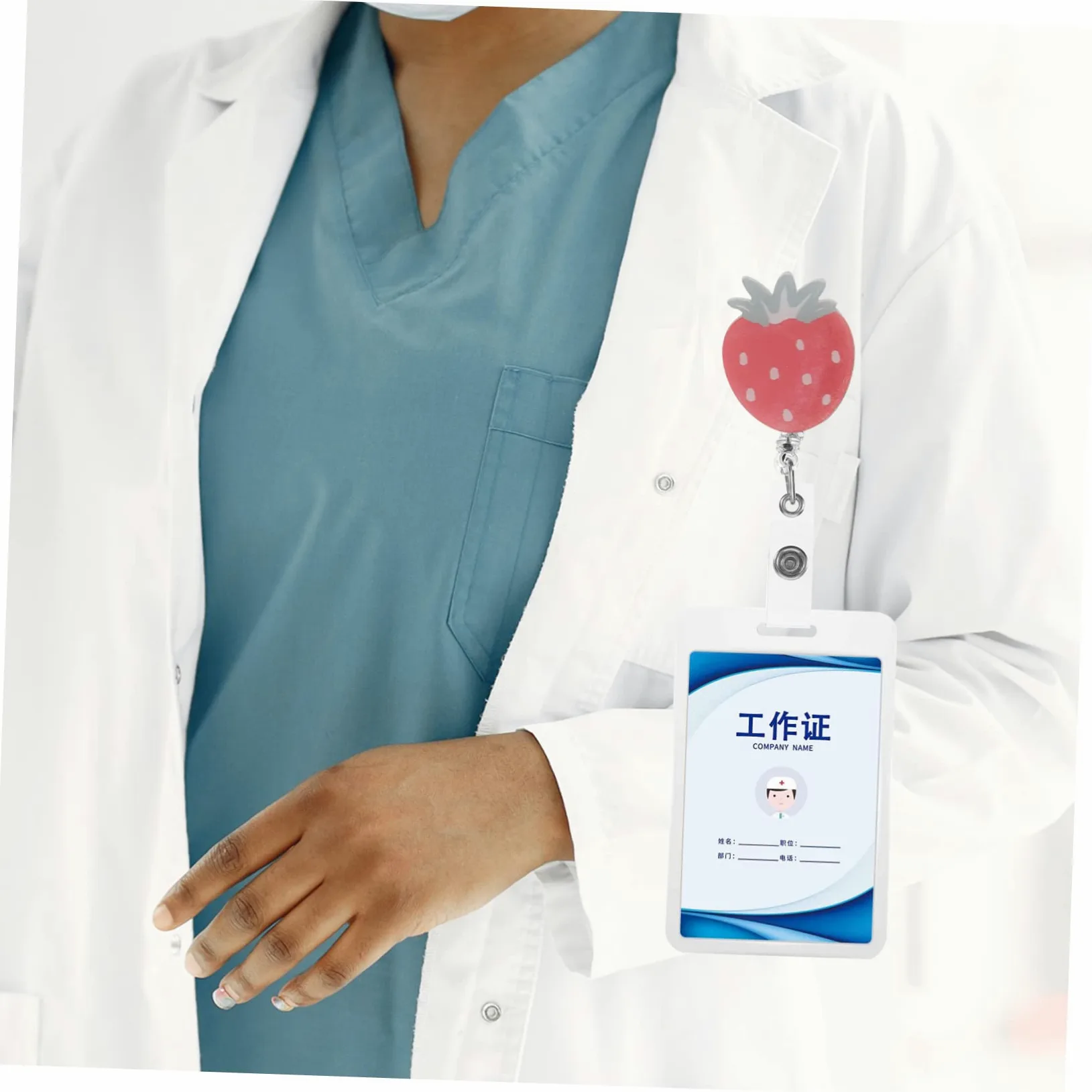 NUOBESTY 20pezzi Porta Badge Retrattile Clip Per Targhette Id Con Fibbia Pratico Per e Personale Medico Soluzione Per Ufficio e Eventi