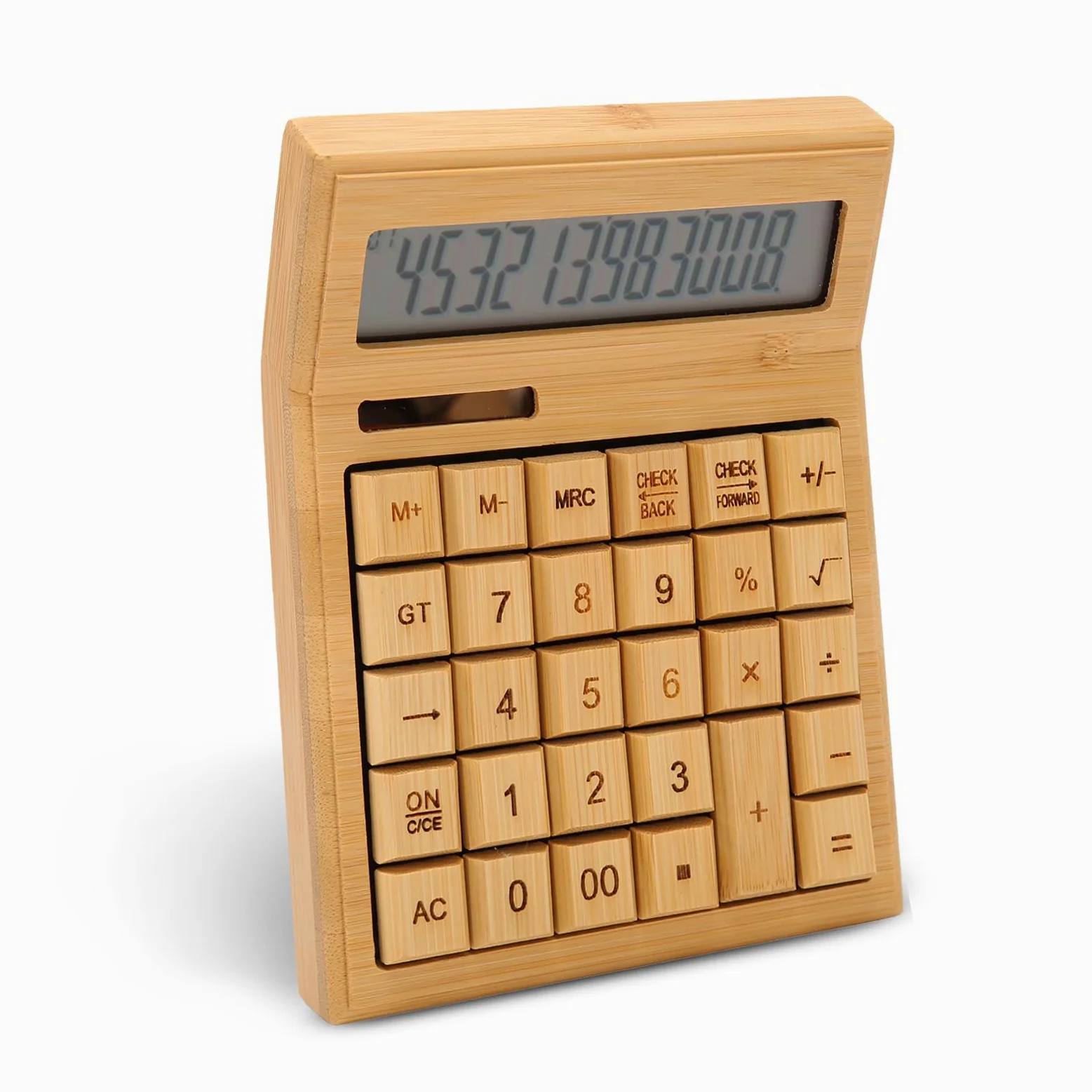 Jectse Calcolatrice da Tavolo, Calcolatrice Solare a 12 Cifre e Alimentata a Batteria con Ampio Display LCD Calcolatrice da Tavolo Portatile, Funzione Standard per Ufficio, Casa,