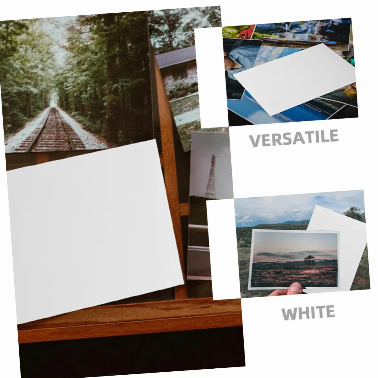Homoyoyo 100pezzi Carta Fotografica Lucida per Stampante Carta da Stampa Altamente Lucida Fogli di Fotografica
