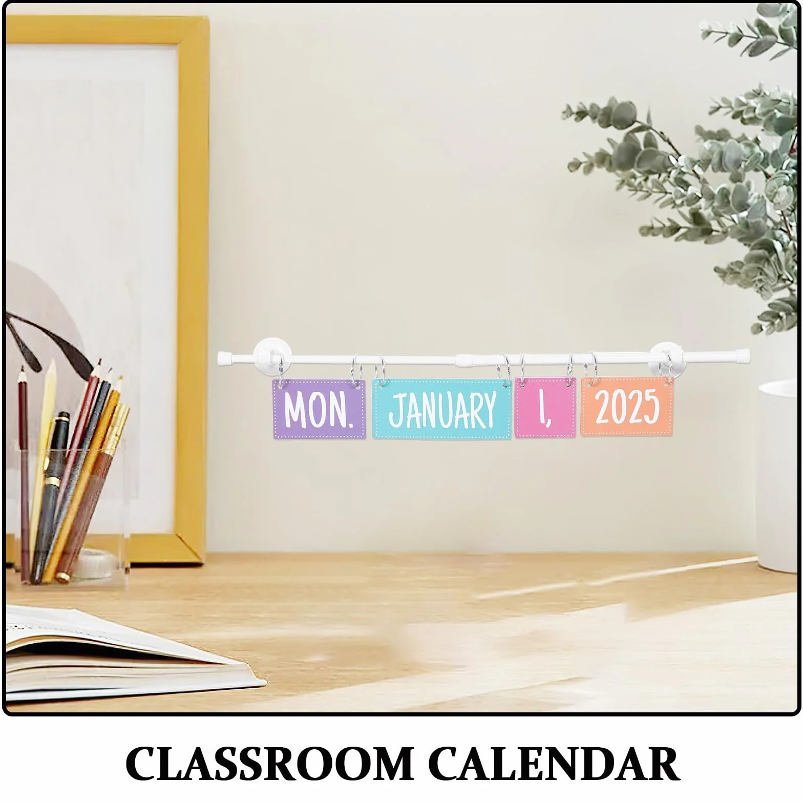DOITOOL Calendario Didattico Flip per Classe Calendario Magnetico Mensile Bacheca Interattiva per Insegnanti e Homeschooling