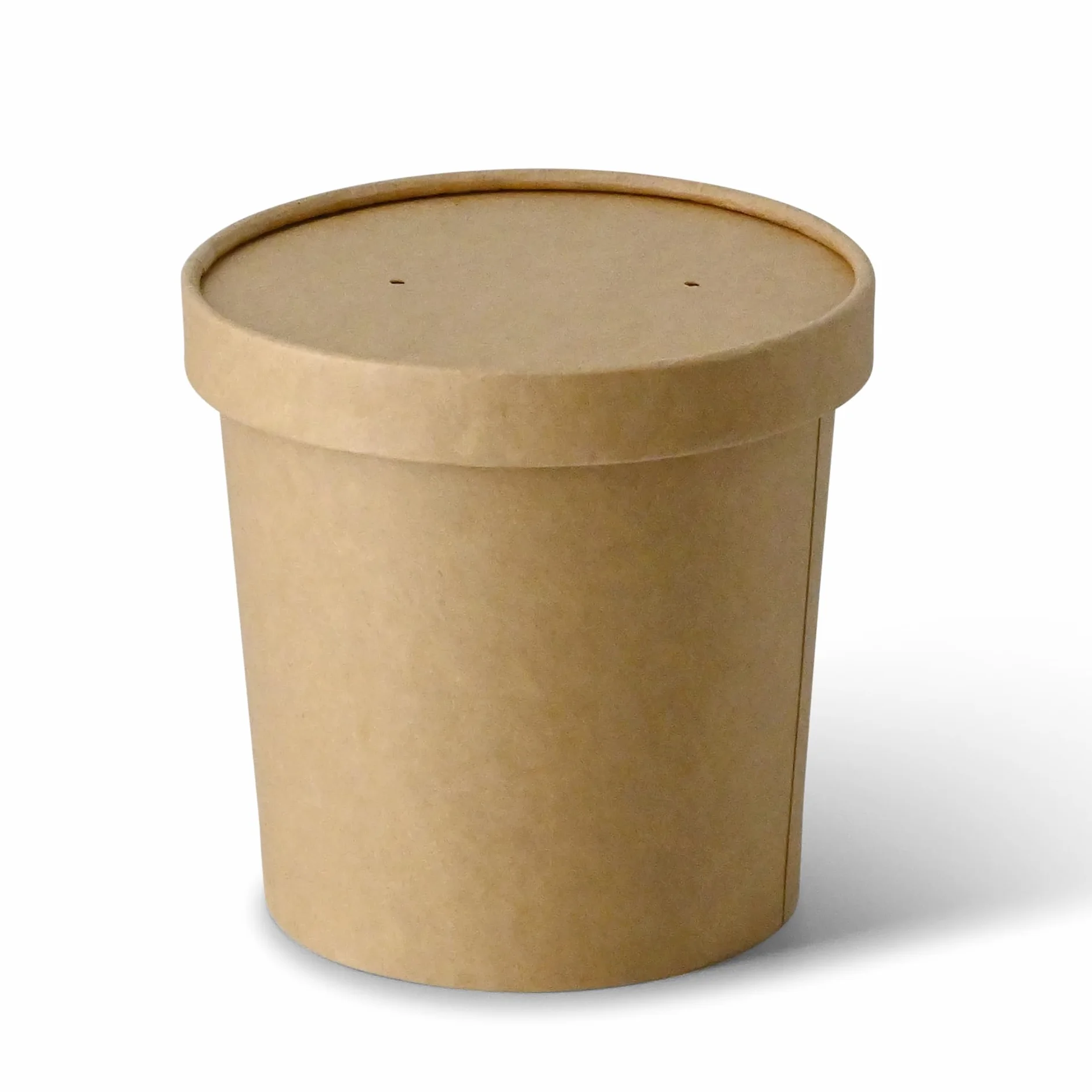 BIOZOYG Tazza per zuppa 600 ml 24 oz Ø 115 mm marrone Carta kraft Bicchieri carta grandi Ciotola per zuppa