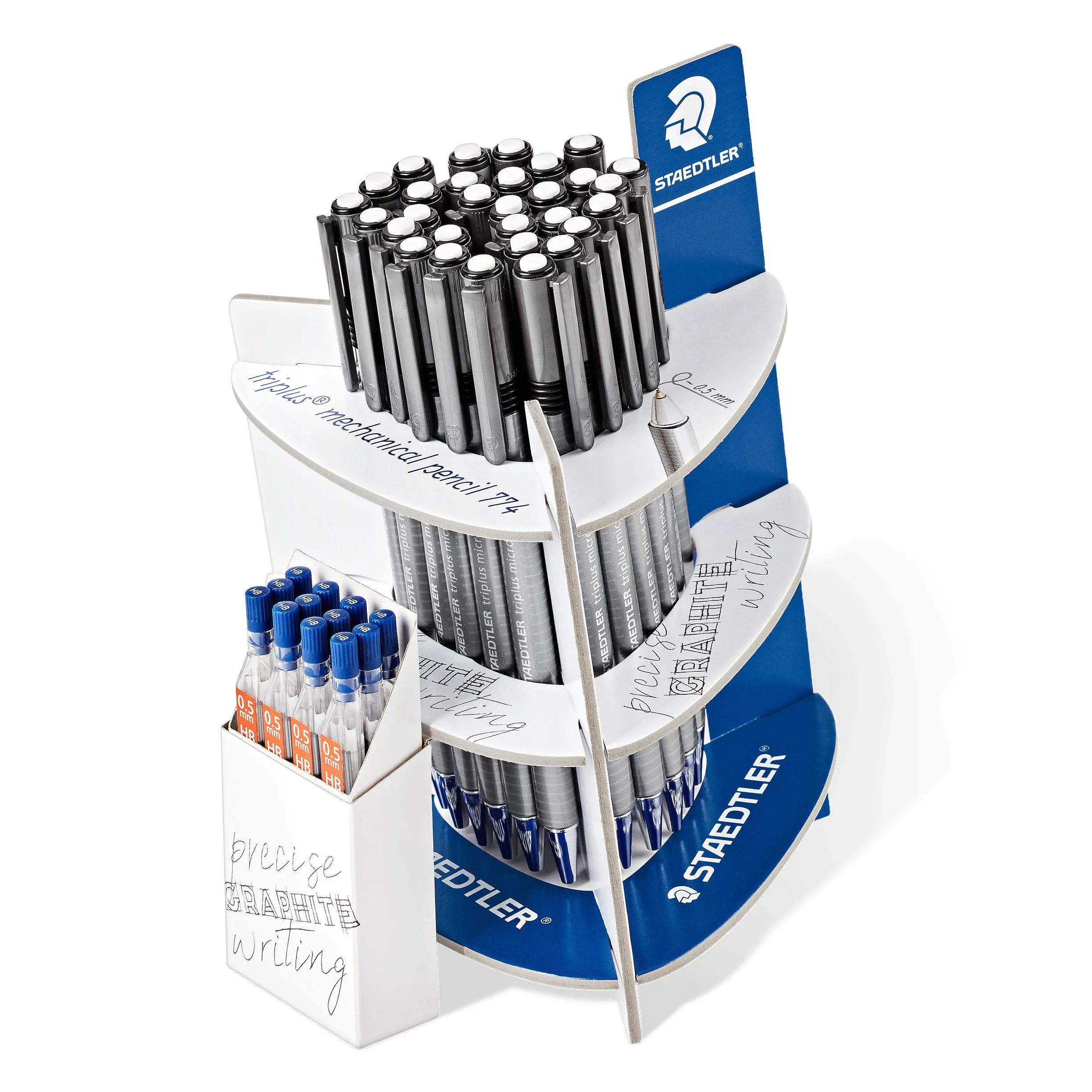 STAEDTLER Triplus Micro 77425SCA30 - Matita triangolare con 30 portamine e 12 tubi mine.