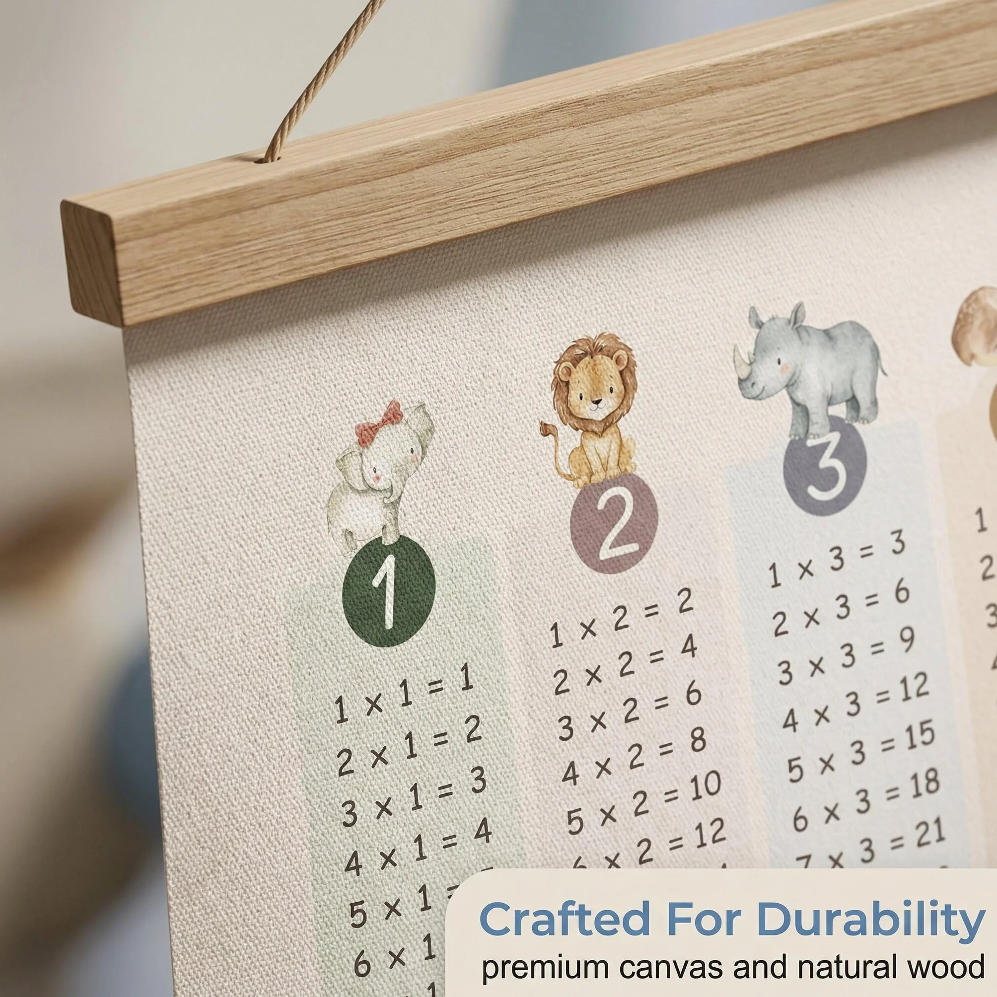 Poster Tabelline per Bambini Gioco Calcolo Matematico Scuola Elementare