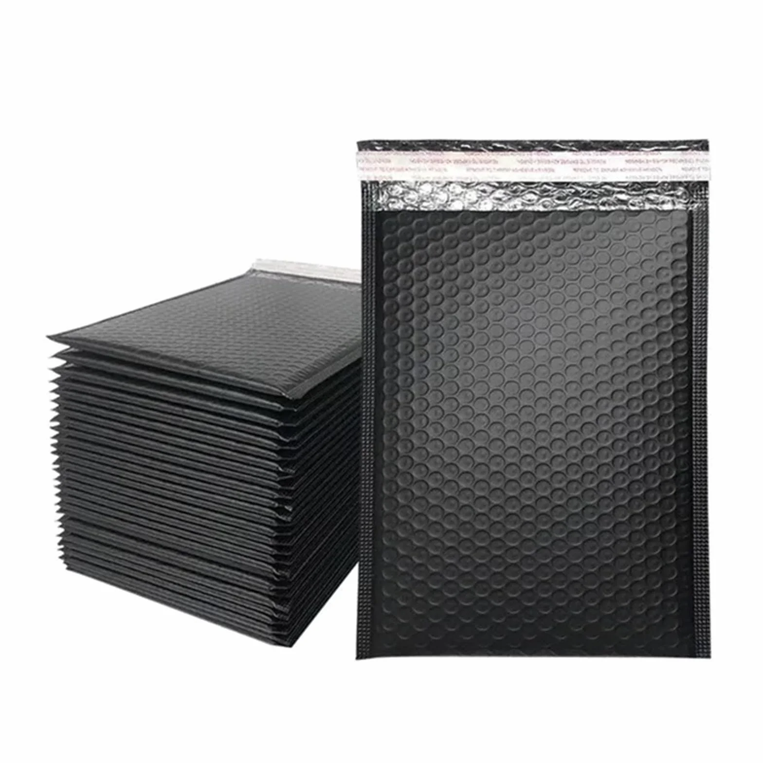 Buste Imbottite 100pcs Bubble Mailer Bubble Padded Mailing Envelopes Mailer Poly for Packaging Self Seal Shipping Bag Bubble Padding(Black,11 * 15cm)