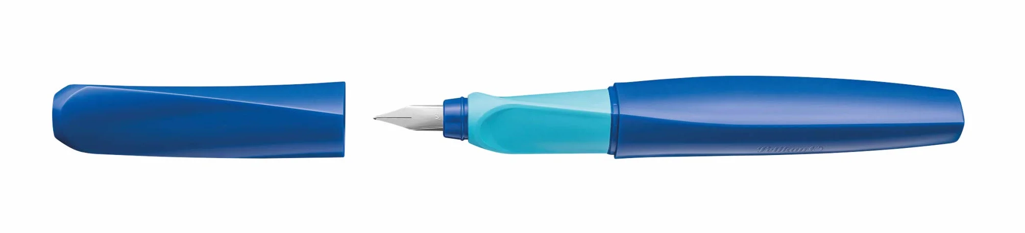 Pelikan Twist Deep Blue Penna Stilografica Ergonomica Pennino M Acciaio Inossidabile per Destrimani e Mancini