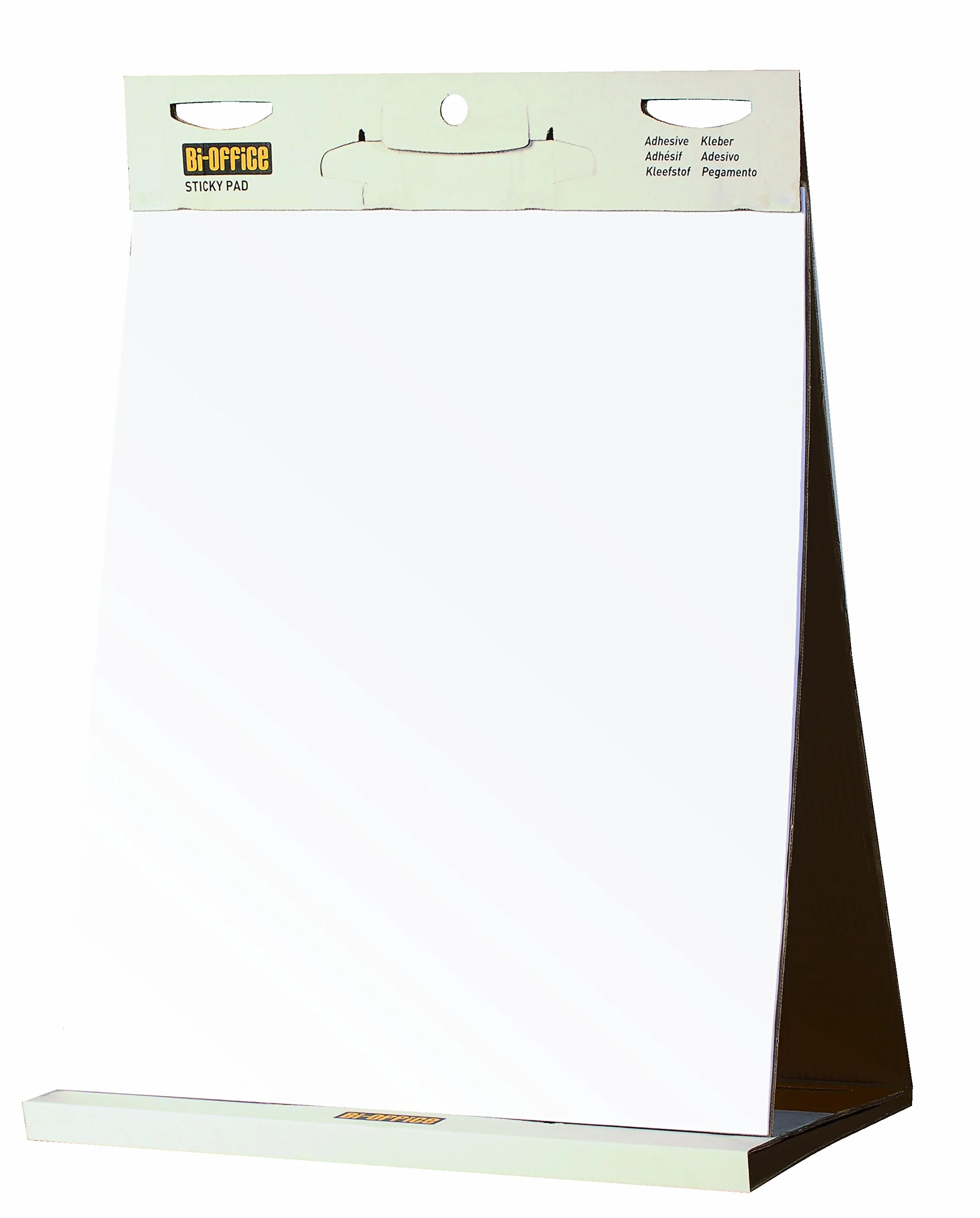 Bi-Office Blocco di Carta Autoadesivi Da Tavolo Con Strato Adesivo Riposizionabile, 20 Fogli, 70 g/mq, 500 x 585 mm