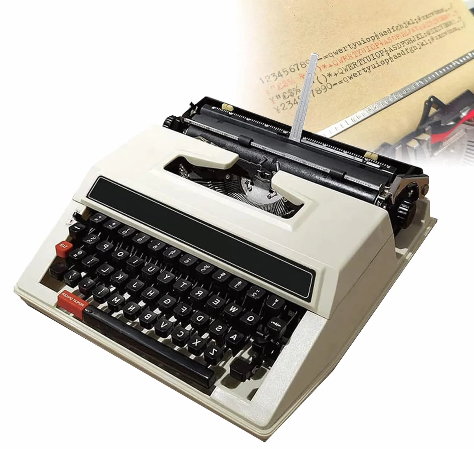 Macchina da Scrivere per Testi con Stampante retrò per Libri per esercitazioni di digitazione Meccanica, Classica Macchina da Scrivere Manuale Vecchio Stile: Portatile e Facile da Usare