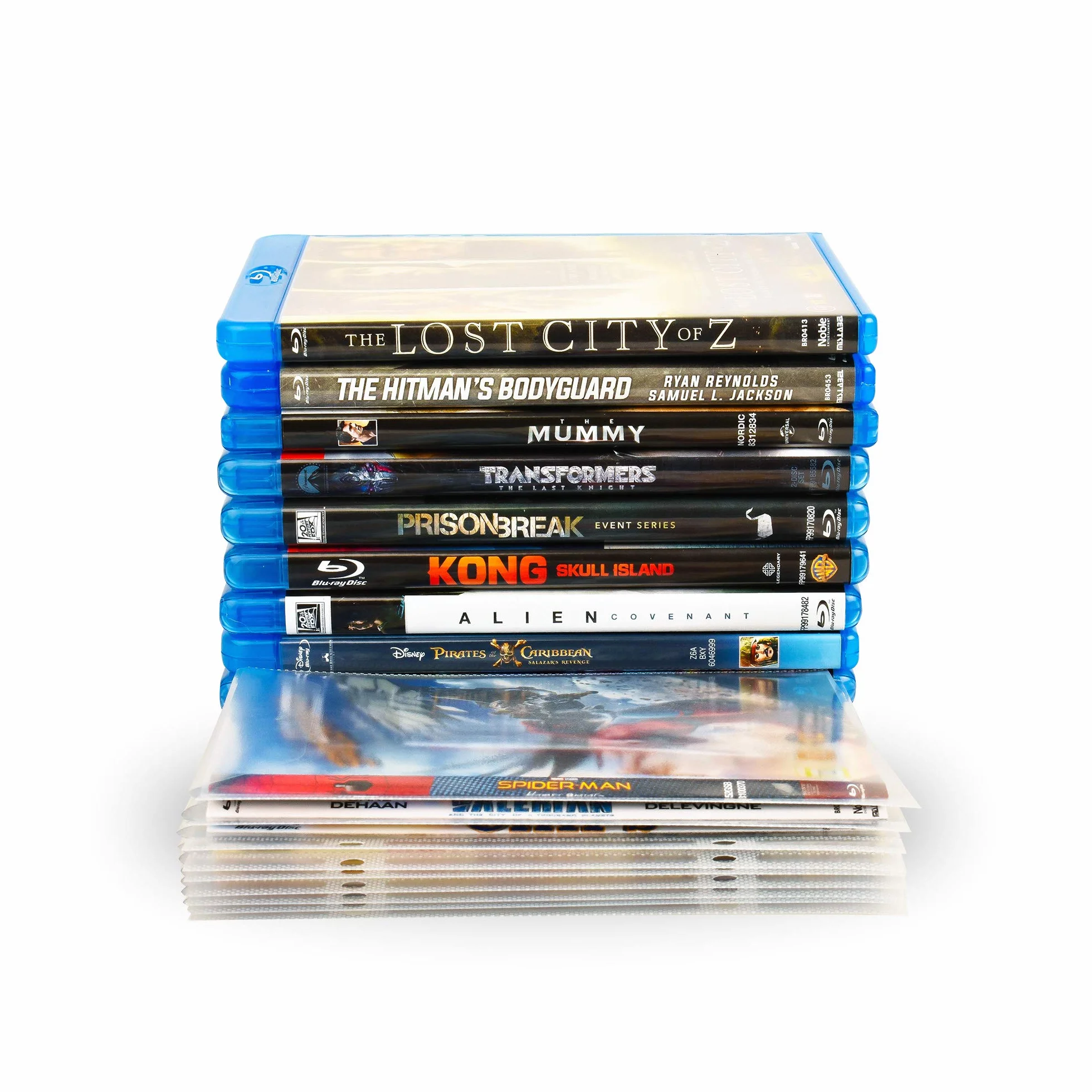 Confezione Blu-Ray - 50 custodie Blu-Ray e 2 raccoglitori