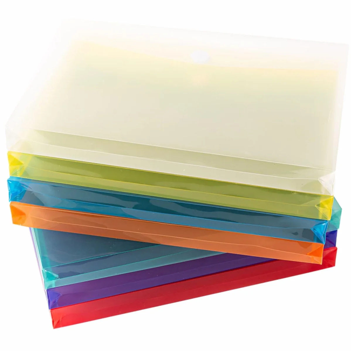 VILLCASE 3 Set Di Cartelle Portadocumenti Per Ufficio Cartelle Portadocumenti Con Bottone Automatico Formato A4 in Plastica Sicura 7 Pezzi*3