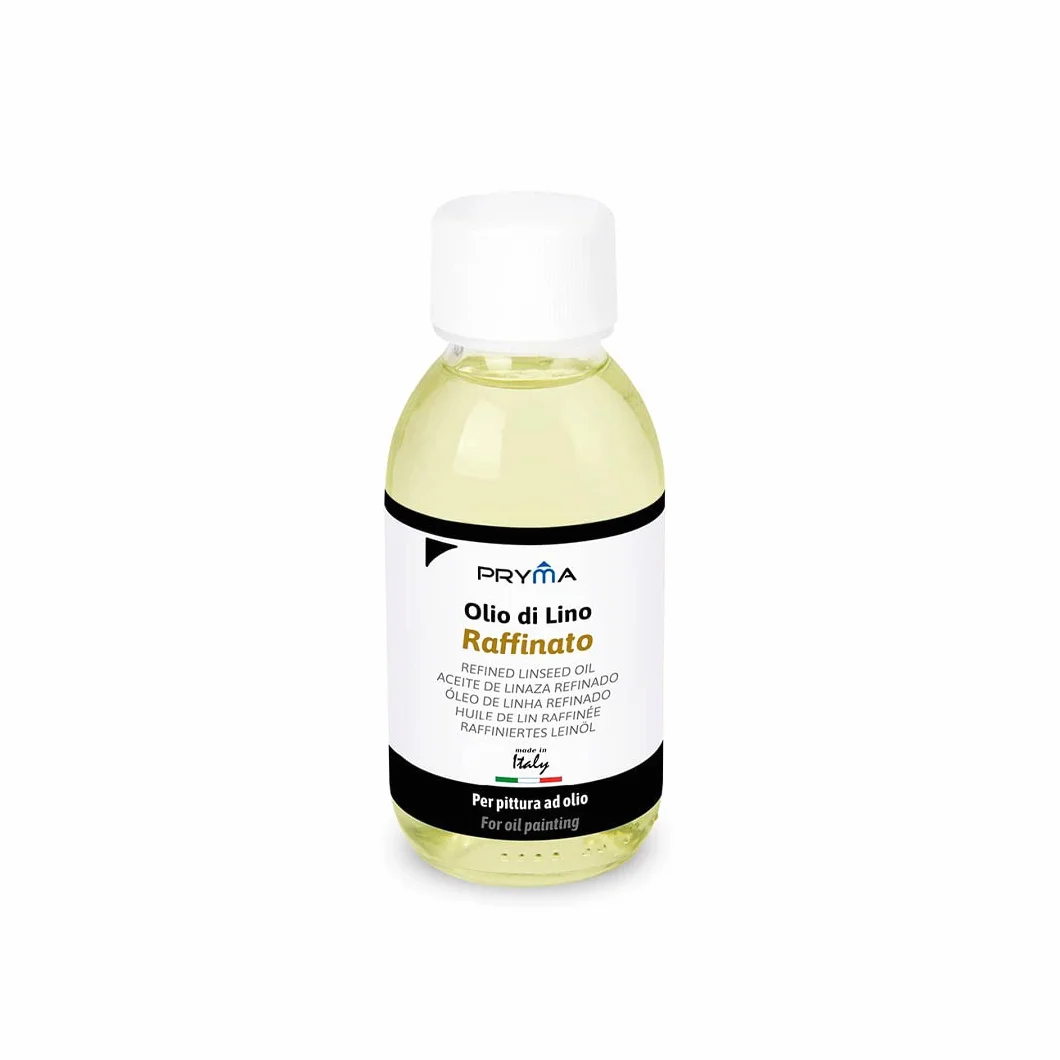 Pryma Olio di Lino Raffinato per Pittura 125 ml - Ideale per Artisti e Restauro