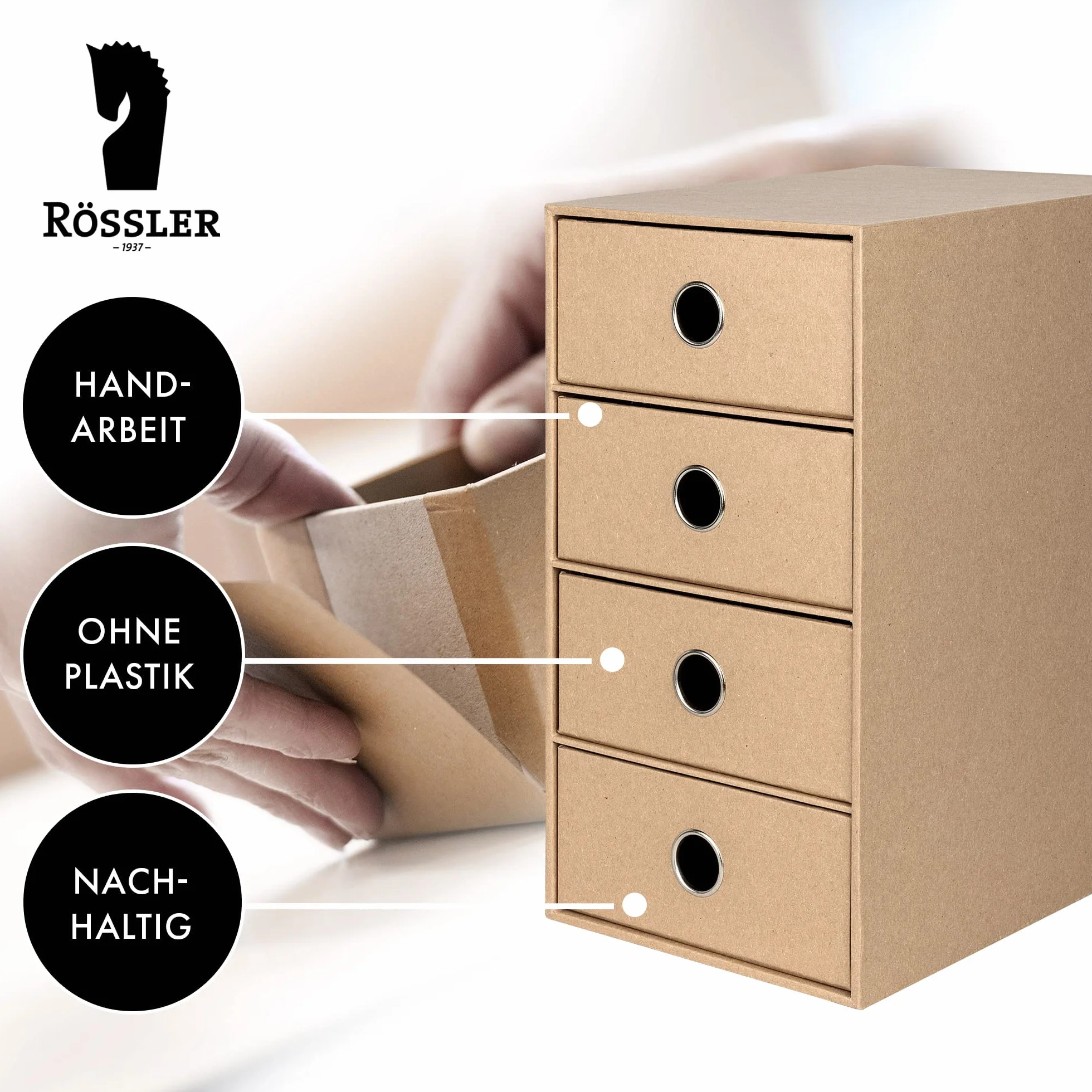 Rössler Papier, 1524452700 DIN A5, 4 Fach Kraft