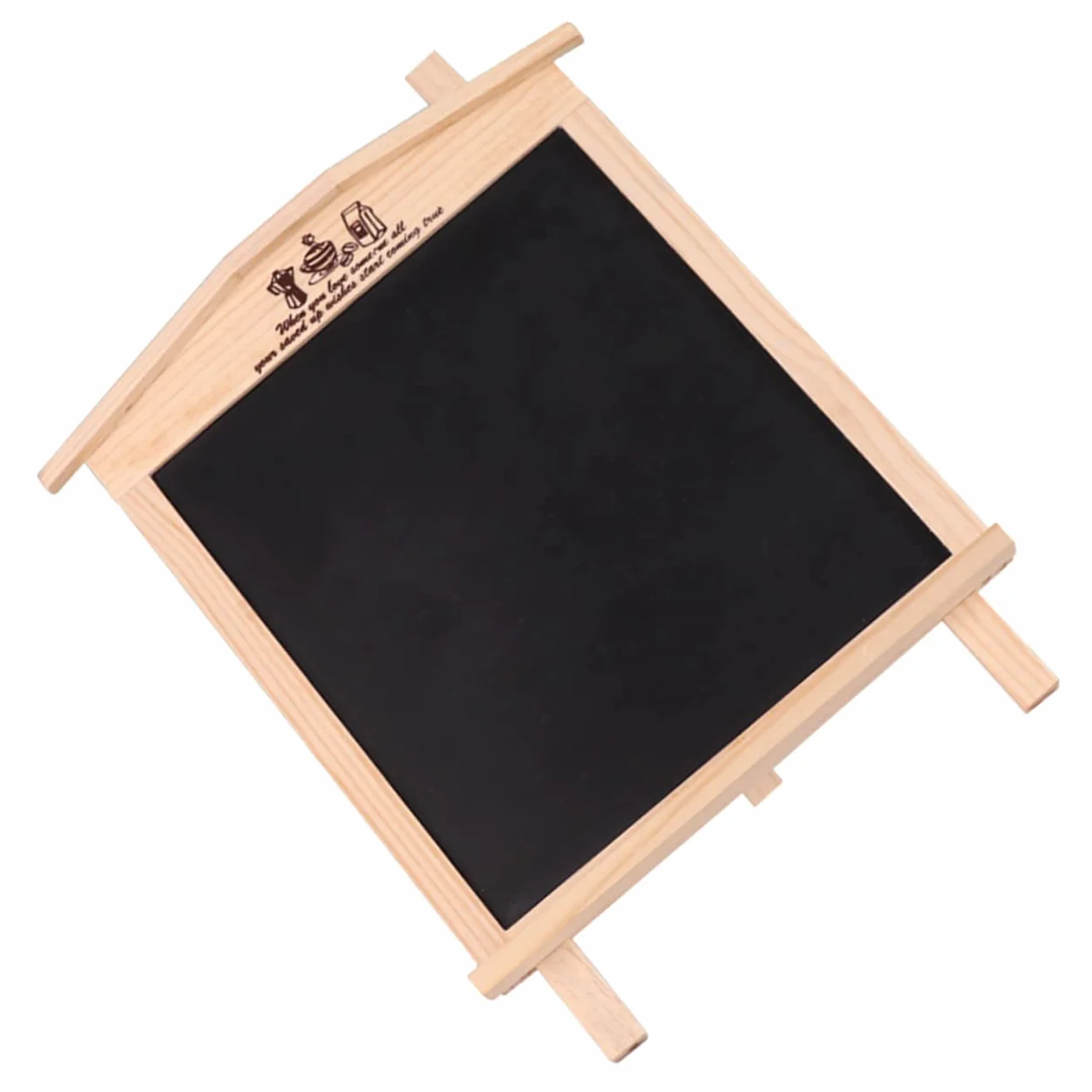 SHINEOFI Lavagna Decorativa a Forma di Casa in Legno Magnetica, Nera, per Messaggi e Avvisi, da Appendere, per Arredamento Casa
