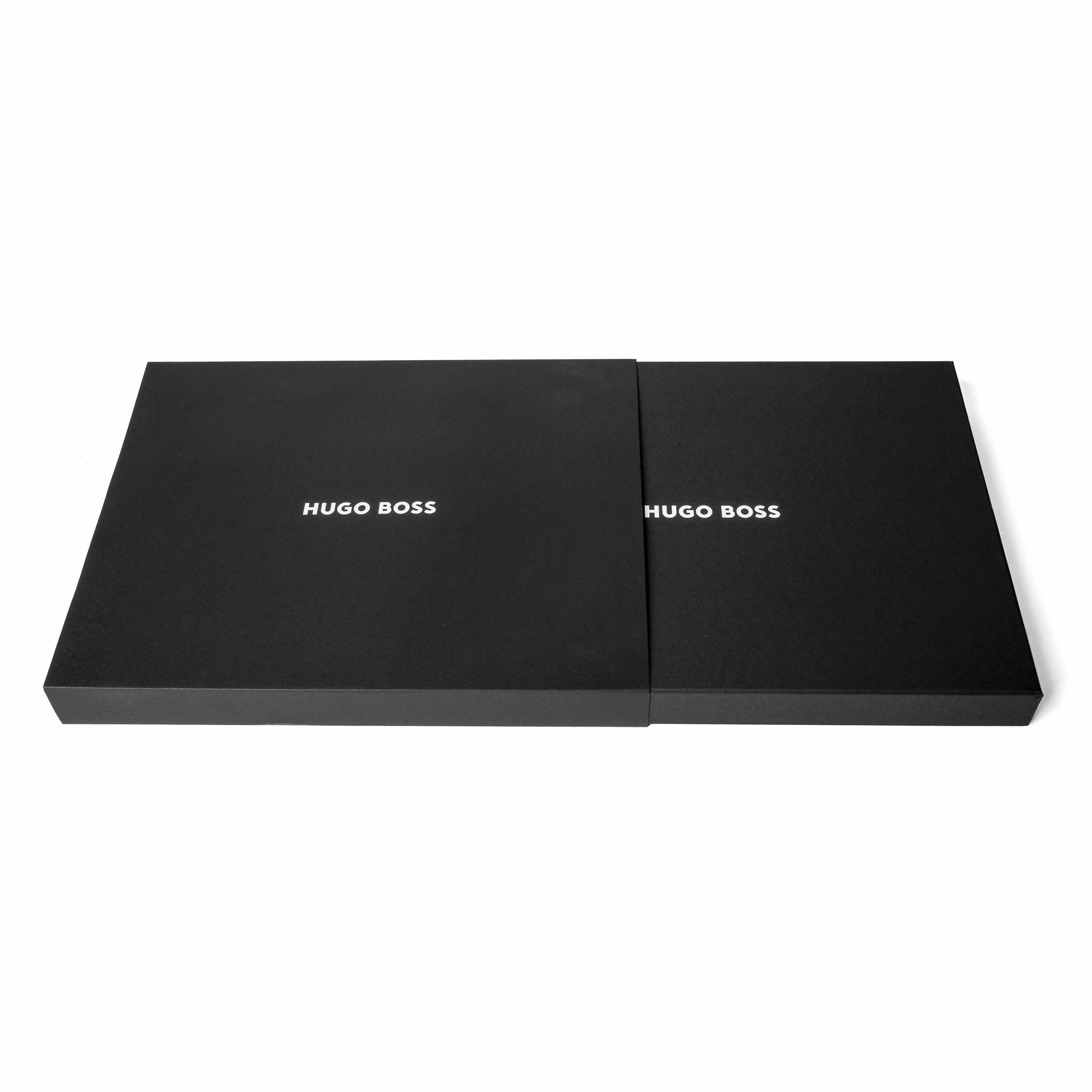 Hugo Boss Cartellina Rigata Nero A4