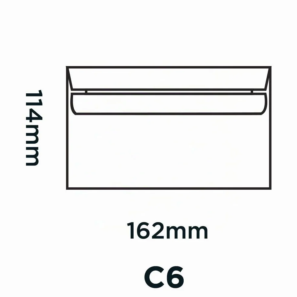 Blake Everyday Portafoglio Autosigillante 114 x 162 mm 90 g/m2 Bianco 50 sztuk