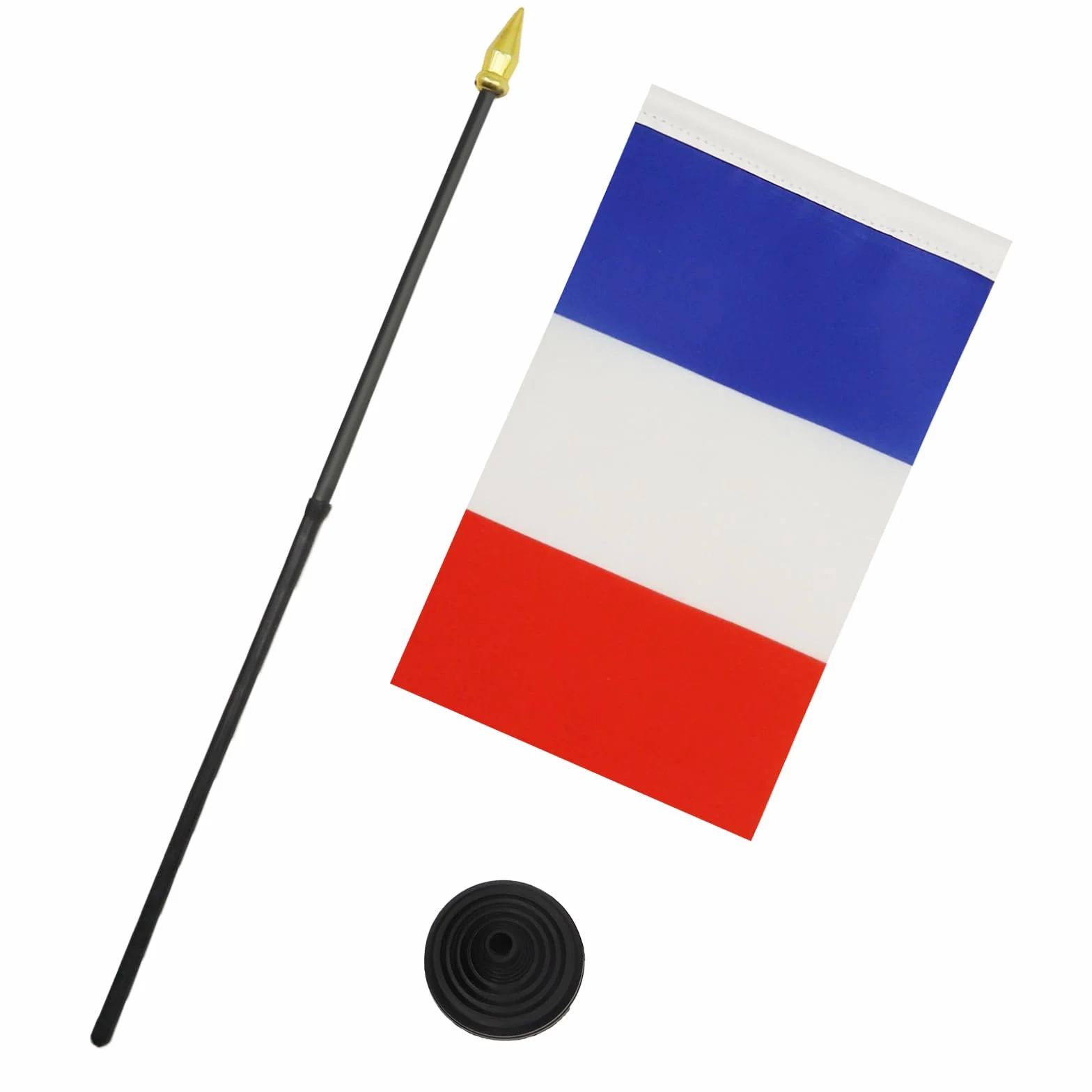 AZ FLAG Bandiera da Tavolo Francia 15x10cm Punta Dorata - Bandierina Francese