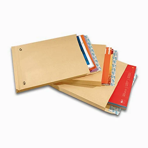GPV 24-4955 - Confezione da 250 buste in carta kraft con 3 soffietti autoadesivi