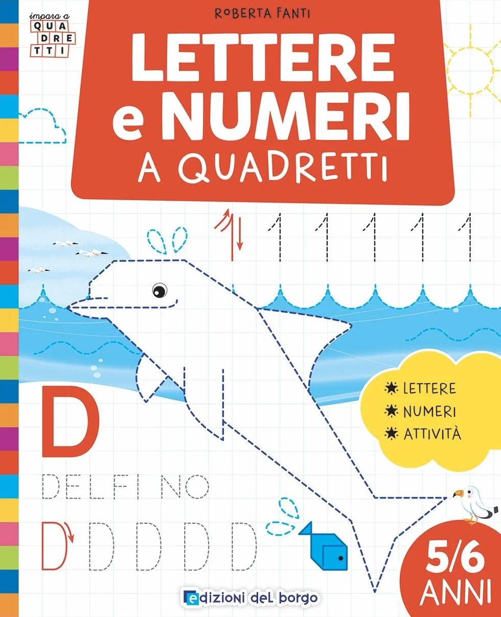 Lettere e numeri a quadretti Ediz a colori