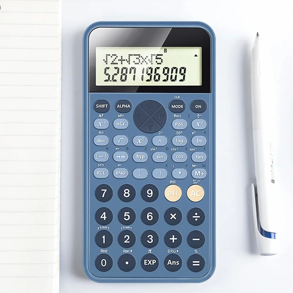 JFDBGU Portatile Calcolatrice scientifica Cancelleria Scuola SCUOLE di Ufficio Multifunzione Scuola di SCUOLE SCUOLE Strumento SCORTORYER(Blue,White)