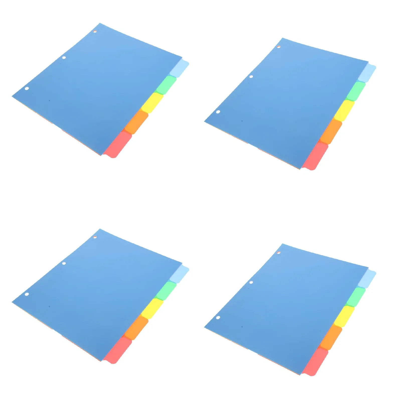 20pezzi Raccoglitore ad Anelli con Divisori in Plastica Linguette Scrivibili Vuote Divisori per Mobili Organizer per Scuola Ufficio e Aula