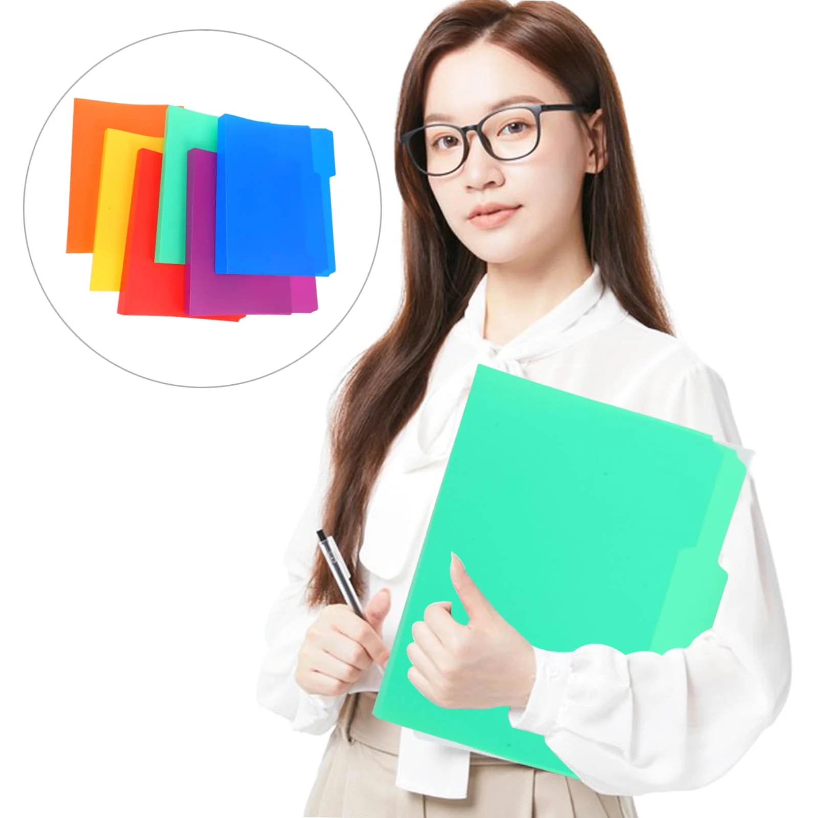 SHOWERORO 18pezzi Cartelline Organizzatrici Folder Per Documenti Colori Per Scuola e