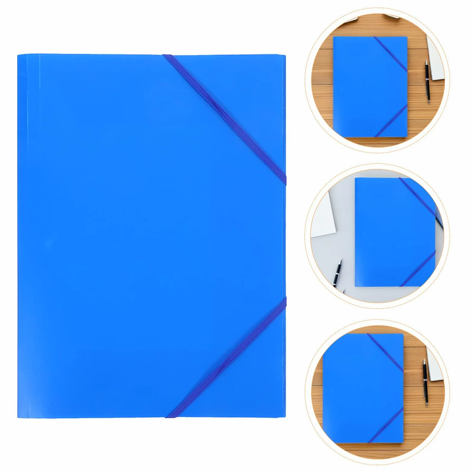 Healeved 10pezzi Cartella Portaoggetti in Plastica con Elastico Organizer per Documenti Pieghevole Cartella Portadocumenti da Viaggio con Chiusura Elastica Adatta per Ufficio Scuola Casa