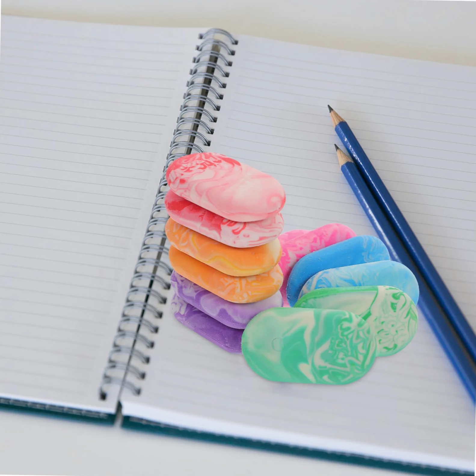 Housoutil 5 Set Cancellare Cancelleria E Portatilper Scuola Per Regali E Decorazioni 12 Pezzi*5