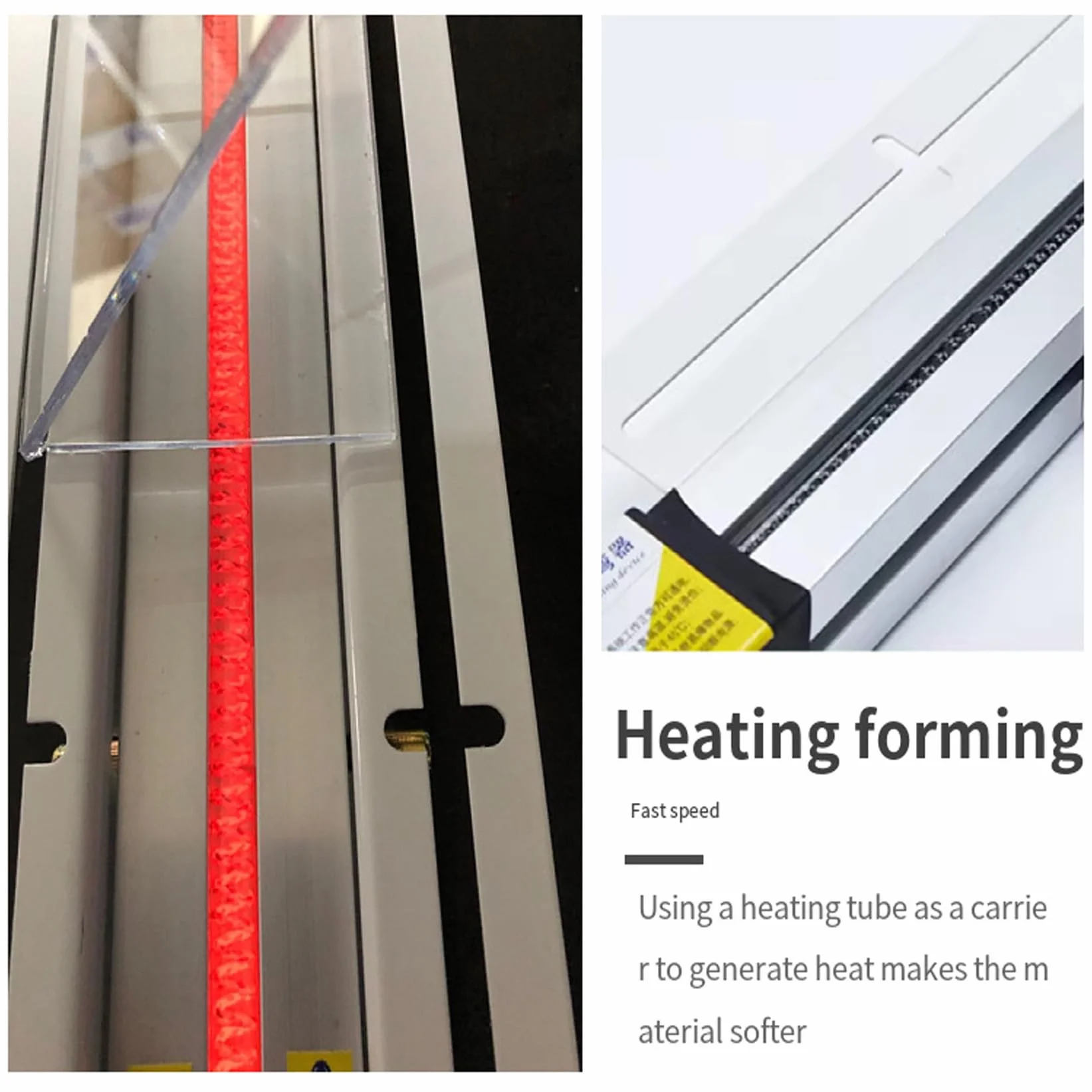 Piegatrice Acrilica Macchina Piegatubi Acrilica Foglio Organico Plastica PVC Riscaldatore Staffa Angolo