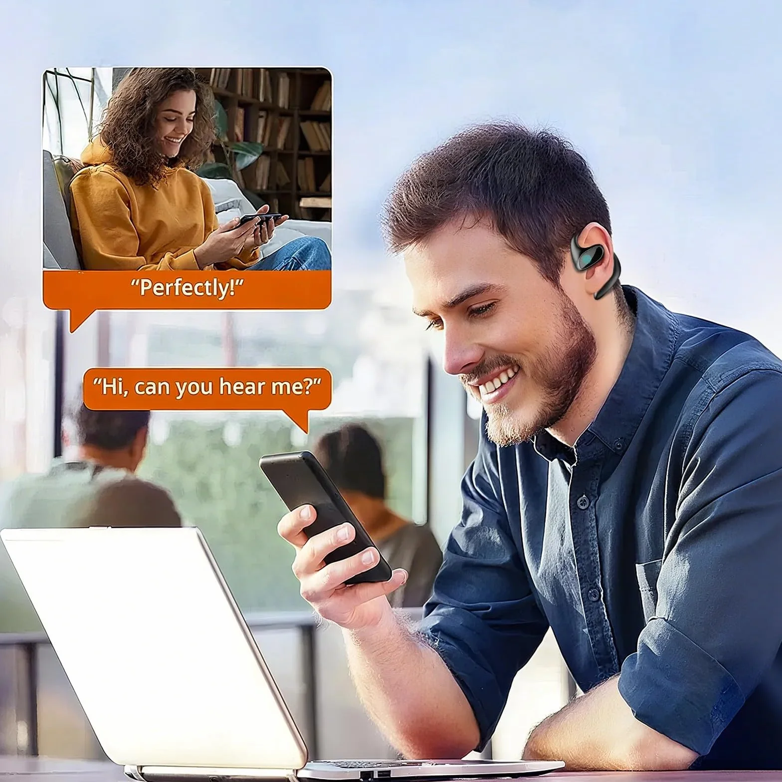 meacode ai translation earbuds(Nero originale)