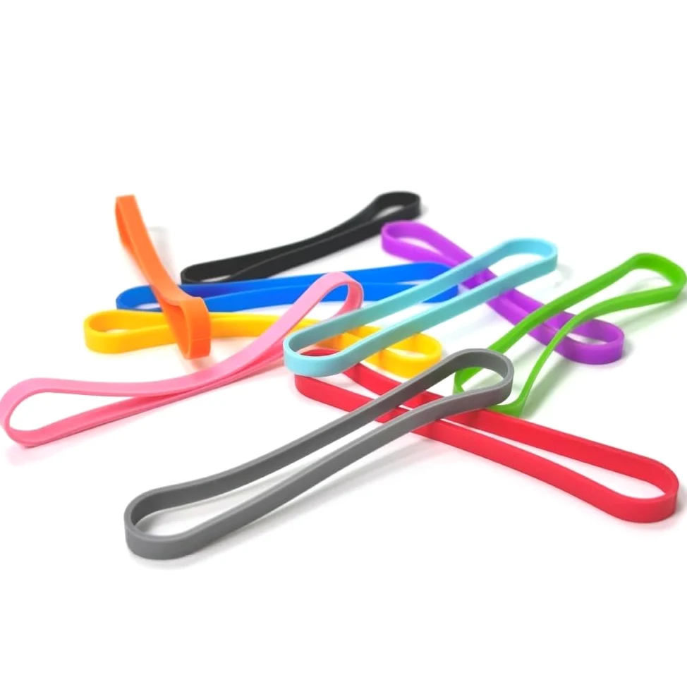 Elastici Elastici in Gomma, 10 Pezzi di Elastici in Silicone, Fasce Elastiche Colorate da 3 Pollici for Legare Banconote, salvadanai, Biglietti, Artigianato, casa, Ufficio, Scuola
