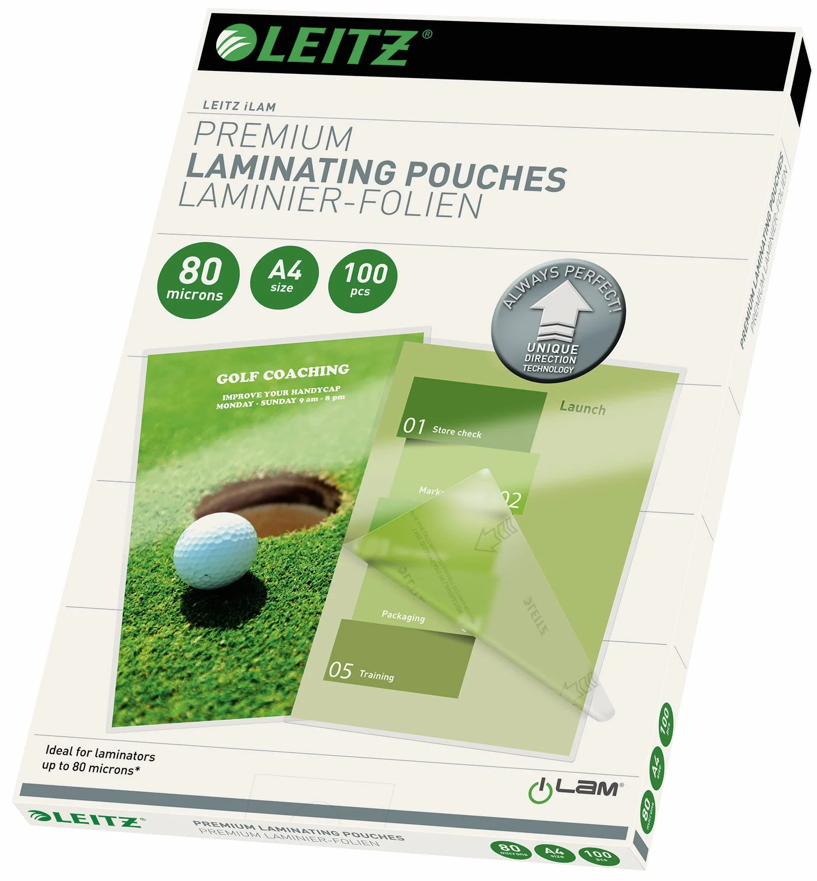 Leitz Pouch Plastificazione A4 2x80 micron 100 pezzi 74780000