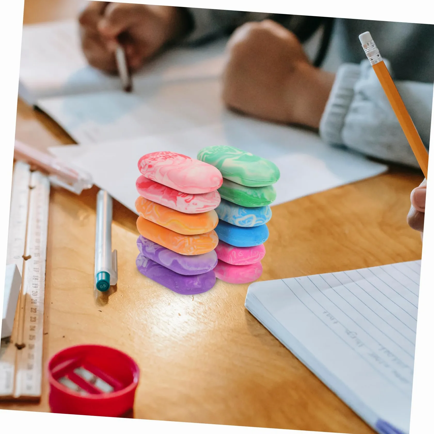 Housoutil 5 Set Cancellare Cancelleria E Portatilper Scuola Per Regali E Decorazioni 12 Pezzi*5