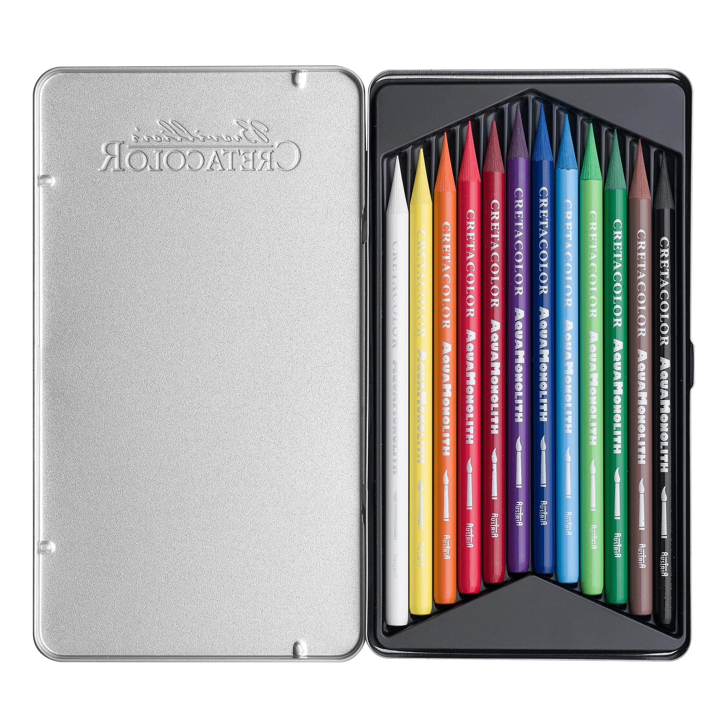 CRETACOLOR Aqua Monolith matita acquerello piena 12 colori