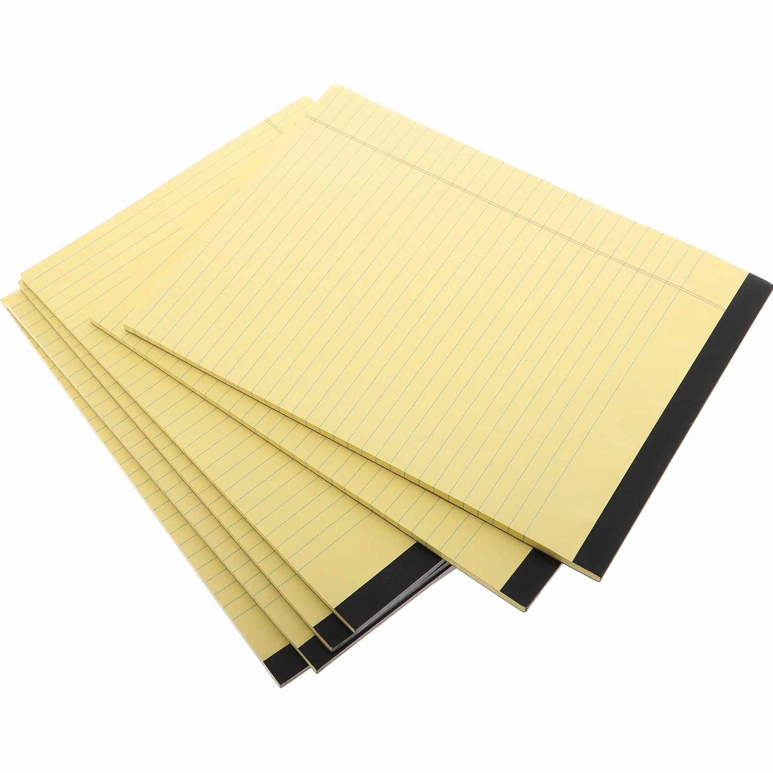 Quaderni multifunzionali A4 in Pasta di Legno Gialli 6 Pezzi con Pagine a Righe e Sezioni, Memo Notepad per Ufficio e Professionisti