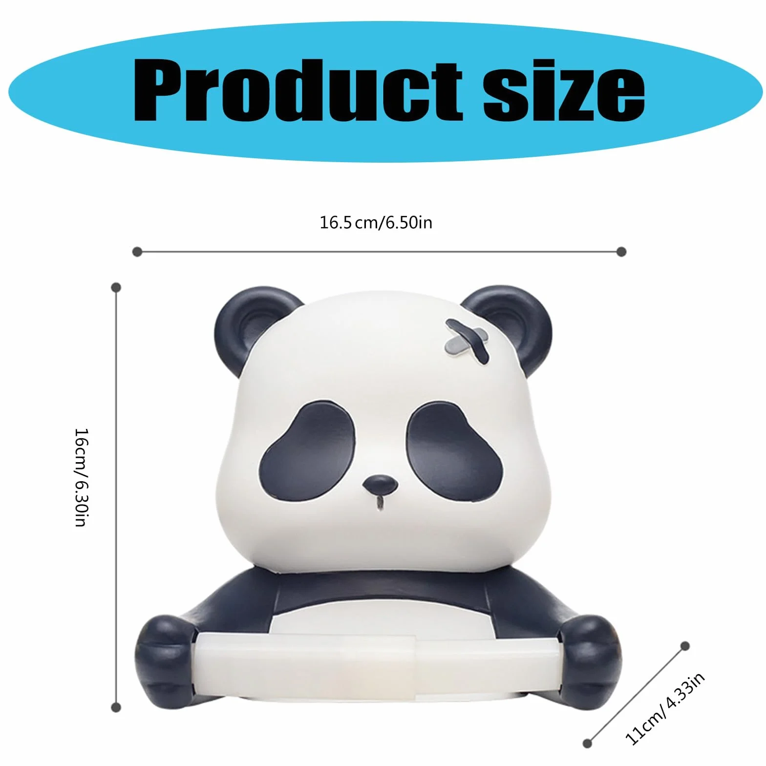 Panda Portarotolo Carta igienica Da Parete Non Forare Necessario Carta igienica Portarotolo Per Bambini Decorazione Bagno