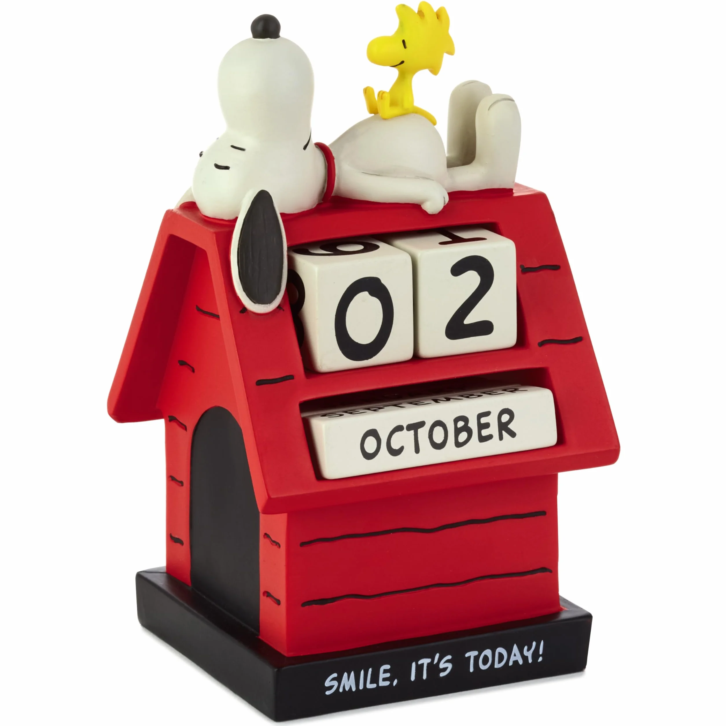 Hallmark Calendario perpetuo, SNOOPY & WOODSTOCK, calendario, casetta per cani, rosso